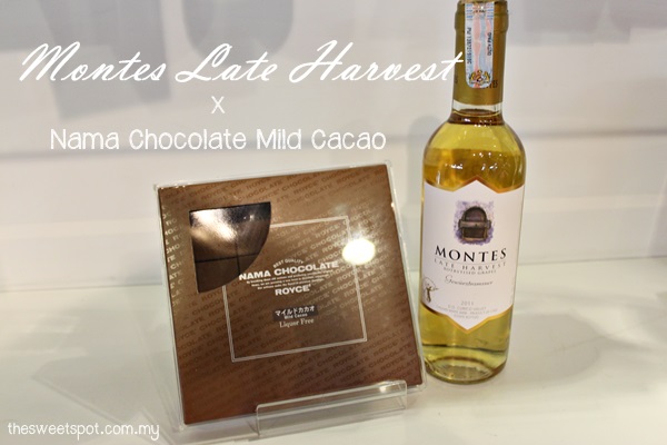Montes Late Harvest and Nama Chocolate Milk Cacao